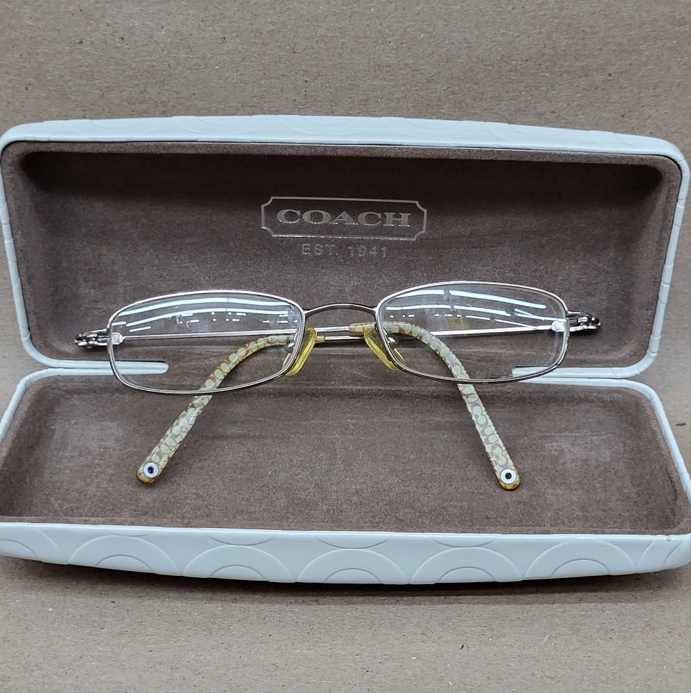 Coach eyeglasses and case